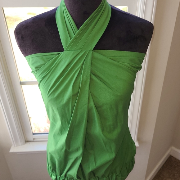 Robert Rodriguez Women Green Sleeveless Halter Top Sz XS EUC - Picture 4 of 12